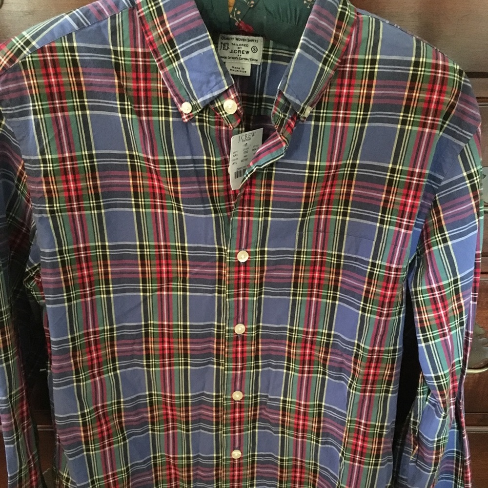 J crew factory men’s plaid shirt small